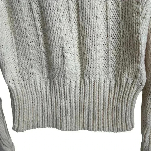 Ann Taylor Women's Beige Chunky Knit Pullover Sweater Size M Casual - Picture 7 of 14
